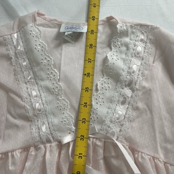 Vintage Bed and Breakfast Embroidered Sleeveless Nightgown Size M Fairy Dainty - Picture 3 of 11